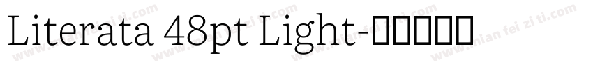 Literata 48pt Light字体转换